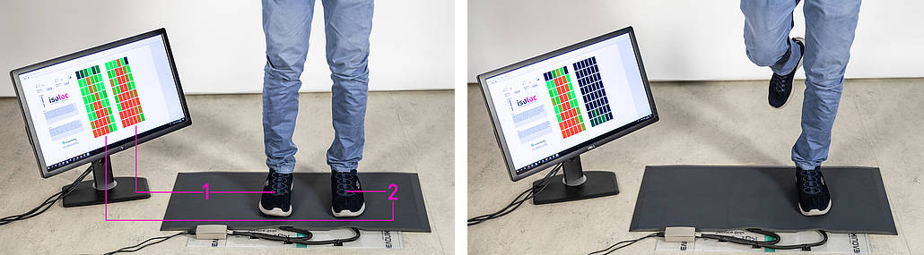 Patentierte Sensormatte von isoloc isoloc patentierte Sensormatte beugt Haltungsschaeden vor